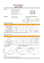 1PCS GUVA-S12SD 240-370nm 3528 UV Light Detection High Sensitivity Ultraviolet Sensor SMD Photodiode for UV Index Monitoring