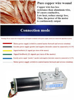 1pc 5840-31ZY Scroll Hall Encoder Geared Motor 12V 24V Hanger Motor Metal Gear Forward Reverse