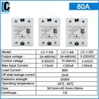 LCTC SSR Relay DC TO AC DC TO DC AC TO AC Solid State Relay Single Phase 10A 25A 40A 60A 80A 100A 120A 200A 240A LC-1-DA/AA/DD