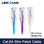 (5pcs/Pack) Patch Cord RJ45 Colour UTP Cat6A 28AWG Slim Ethernet Network Cat 6 Ethernet Cable 4 PVC Cat7 STP Internet Lan Cable