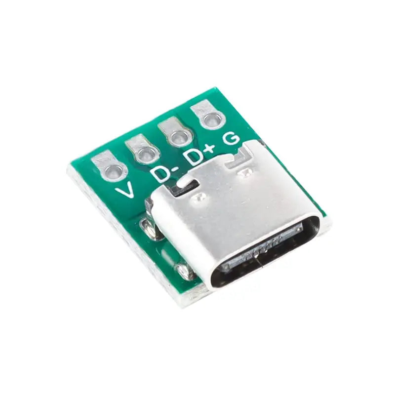 USB 3.1 Type C Connector Board DIY Serial Basic Breakout Female Connector USB Type C Breakout Board with PCB Converter Board