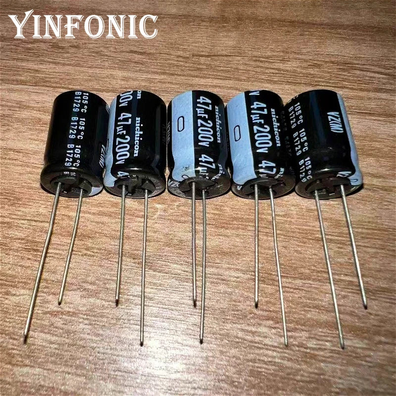 5Pcs/20Pcs Nichicon 200V47uF VZ Series 13x20mm 105°C 47uF/200V Aluminum Electrolytic Capacitor