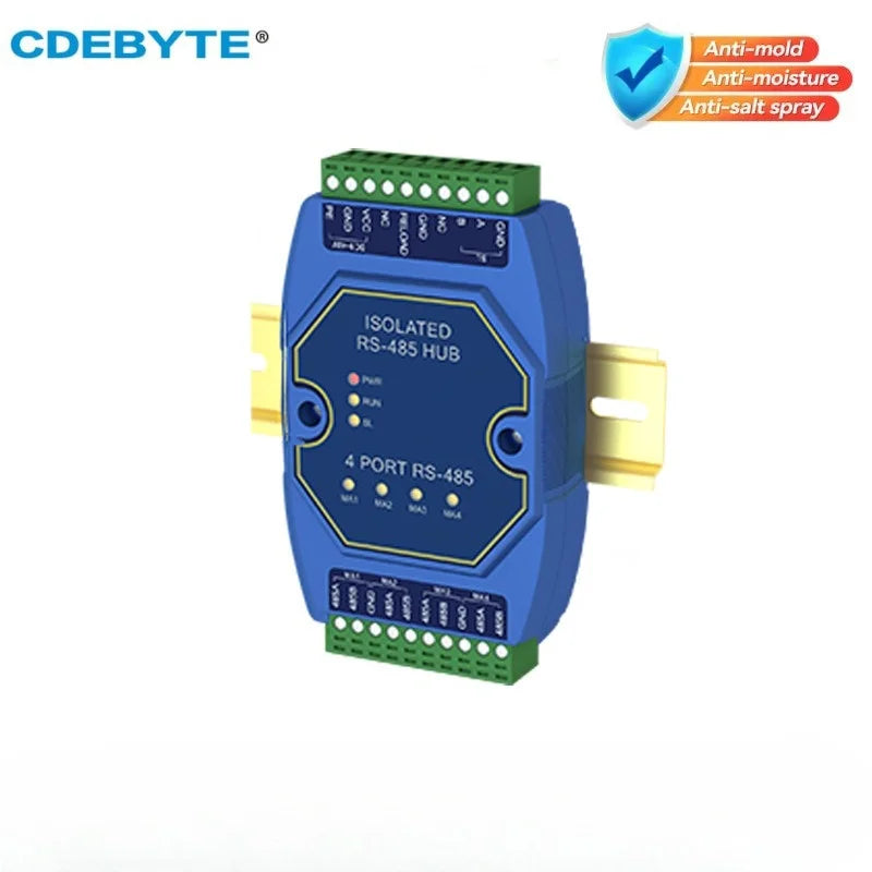 RS485 Hubs Photoelectric Isolation Industrial DC 8-28 V CDEBYTE E810-R Series ESD Protection Power and Signal Isolation