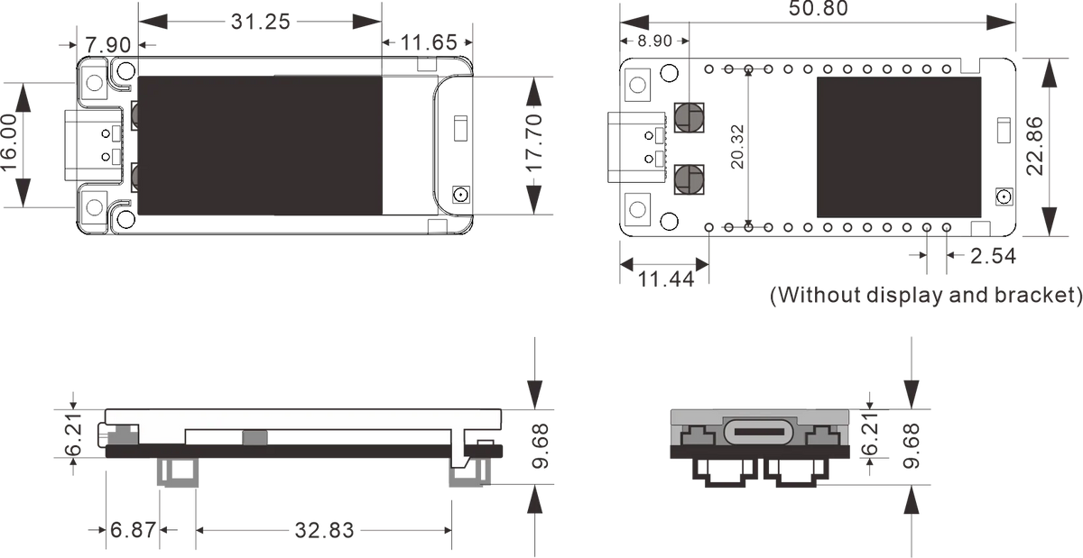 Heltec LoRa Mesh Node T114 V2 Meshtastic Tracker Nordic NRF52840 SX1262 863-928M GPS LoRaWAN Arduino Devboard Low Power BLE WiFi