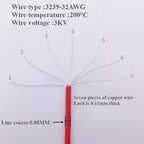 2-50Pcs/lot JST SH 1.0mm Pitch Female Socket Terminal Plug Wire Connector SH 1mm 2 3 4 5 6 Pin 20CM 32AWG Silicone Wires Cable