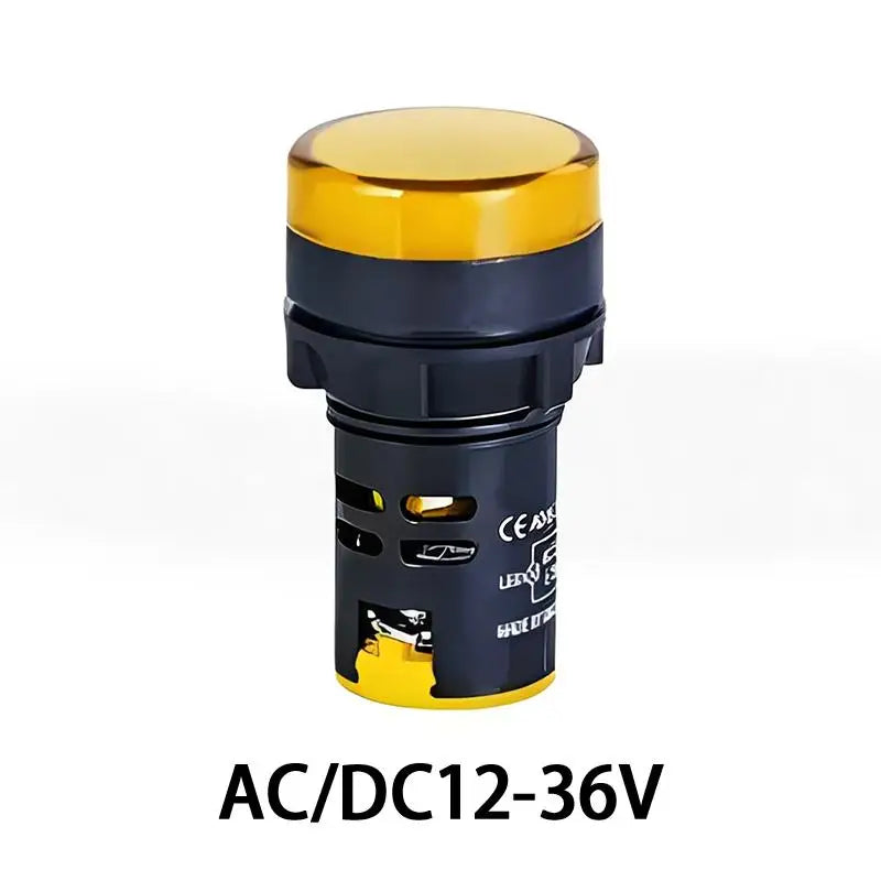 Indicator Signal Lamp Light AD16-22DS 22mm Panel Mount DC 12V 24V 110V 220V 380V Red Green Yellow Blue White LED Bulbs 20mA
