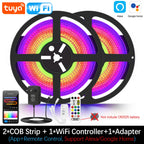 1M 2M 3M 4M 5M COB 24V RGBIC Led Strip 720Leds/M Wifi Bluetooth Infrared Remote Control Flexible Led Tape Lamp Room Decoration