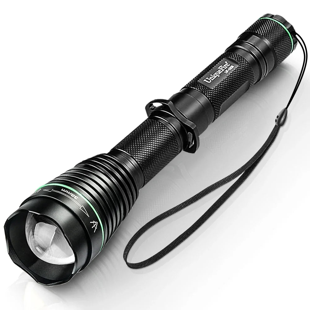 UniqueFire 1508 T38 T50 T67 T75 IR 850NM 5W LED Hunting Flashlight 3 Mode Zoom Night Vision Torch + Rat Tail Mount + USB Charger