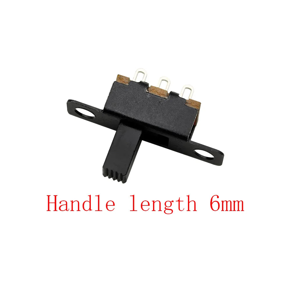 20Pcs SPDT 1P2T Slide Switch Mini Toggle Switch 2 Position 3 Pin On-Off DIP for DIY Power Electronic Projects PCB DC 50V 0.5A