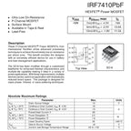 IRF7410TRPBF SOP8 IRF7410 F7410 P-channel power MOSFET field-effect transistor