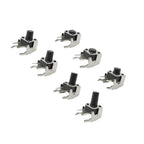 20Pcs 6x6 Tactile Tact Push Button PCB Momentary Self-reset Switch 4Pin Right Angle With stent 6*6*4.3/5/6/7/8/9/10/11/12/13mm