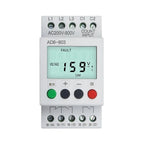 380V With LCD Backlight Display 3 Phase Din Rail Adjustable Under Over Voltage Protector Monitoring Sequence Protection Relay