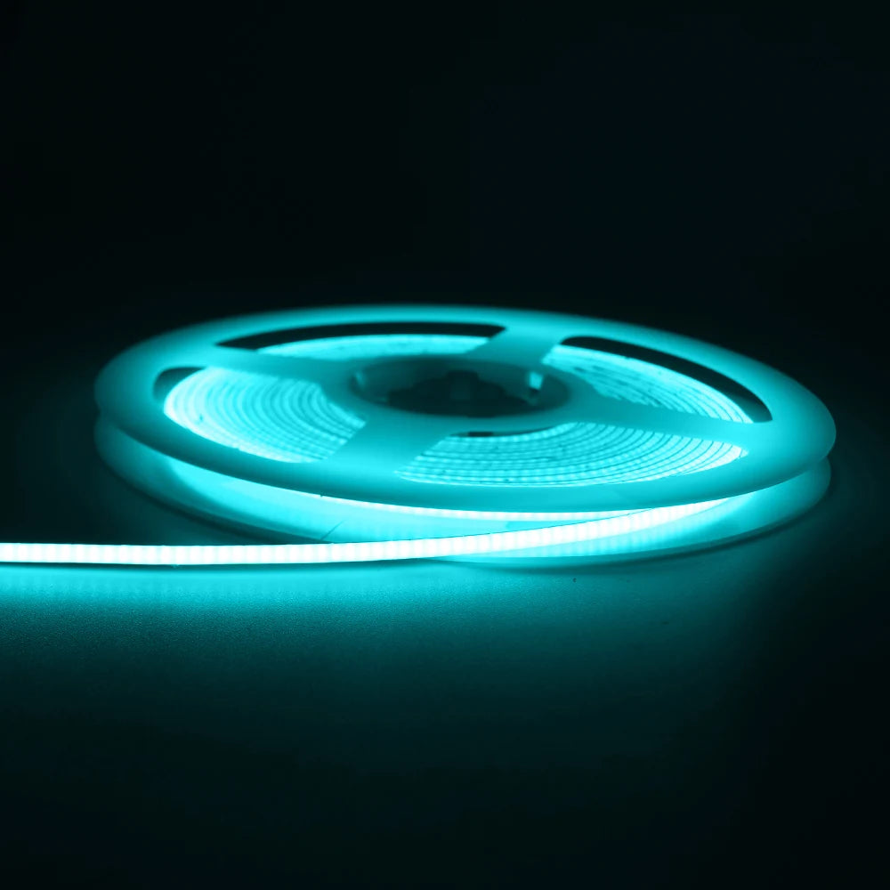3mm Ultra Thin DC 12V Colorful COB LED Strip Lights for Home Decor DIY Blue/Pink/Red/Purple High Density LED Tape Colour
