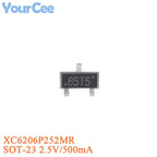 50pcs XC6206P332MR XC6206 XC6206P362MR XC6206P302MR XC6206P282MR XC6206P252MR XC6206P182MR SOT-23 Low Dropout Linear Regulator