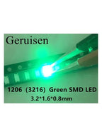 100pcs 3528 1210 5050 5730 1206 0603 0805 0402 LED SMD light emitting diode white red blue green yellow orange Kit 5colour