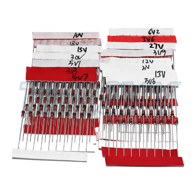 15values*10pcs=150PCS 1W Zener Diode Kit DO-41 3V-30V Component DIY Kit New and