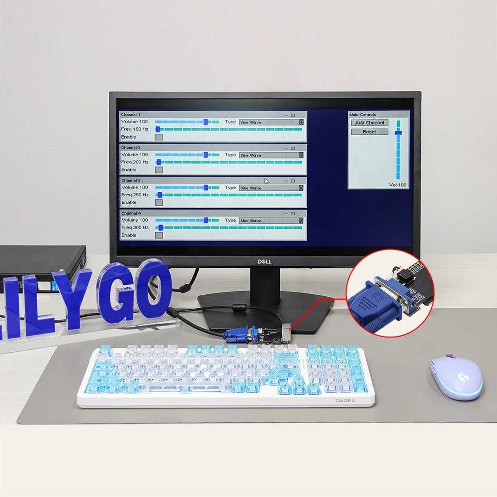 LILYGO® TTGO VGA VGA32 Module V1.4 PSRAM ESP32 PS/2 Mouse And Keyboard Controller Graphics Library Game Engine ANSI/VT Terminal