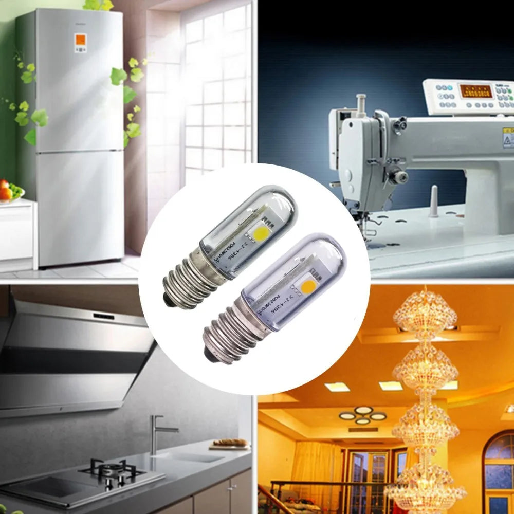 Mini E14 LED Fridge Light Bulb SMD5050 0.5W 1W Fridge Microwave Ovens Range Hood Night Table Sewing Machine Lamp Lampada LED