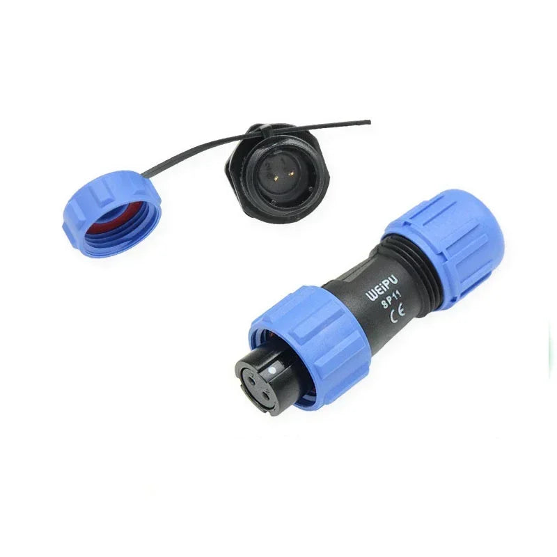 WEIPU IP67 SP1110/S SP1112/P  Female Plug Male Socket 2 3 4 5Pin Waterproof  Aviation Connector Power Adapter Charger SP11