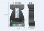 2PCS DTECH Plug And Play DB9 Male RS232 Serial To RS485 Converter DT-9001B