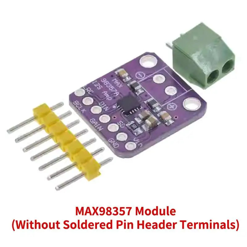MAX98357A I2S Amplifier Module 3W Class D Filterless DAC Decoder for Raspberry Pi ESP32 DIY Audio
