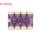 USB to 4 8-way RS485 Serial Port Type-C to 4 8-way 485 Multi-channel UART TTL CH348 HUB RS485 Module Expansion Board YR-6028