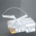 20/50/100PCS RJ45 Ethernet Connector Cables Module Plug Network RJ-45 Lan Crystal Heads Cat5 Cat5e Gold Plated Network Cable