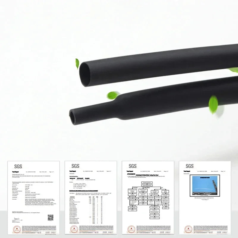 1M 2:1 Heat Shrink Tube Dia 7 8 10 12 14 15 16 18 20 22 25 28 30 35 40mm Wire Shrinkage Sleeving Wrap Kits Sell DIY Connector