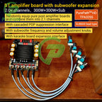 ZK-SUB600 BT Amplifier Board Module 2.0 Channel 300W+300W+Subwoofer Extension TPA3255 DC 18-50V with Subwoofer