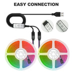 5V RGB COB LED Strip 576LEDs/m Bluetooh App IR Remote Control USB RGB LED Strip Flexible Tape for TV Backlight Room Decoration