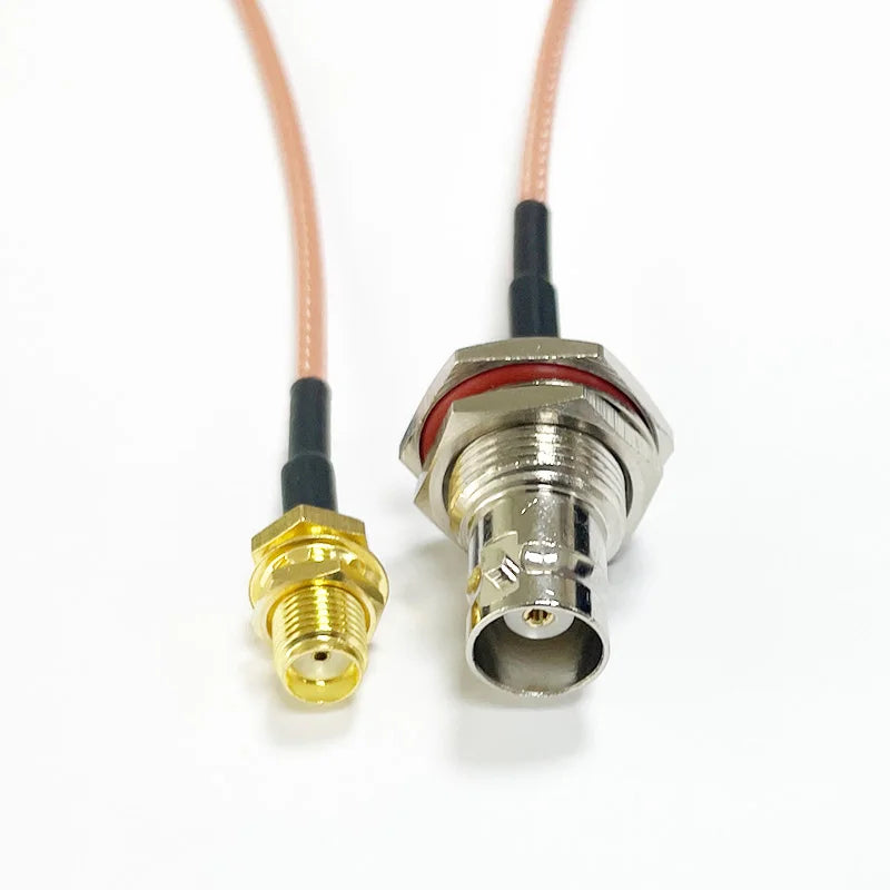 SMA to BNC Bulkhead Cable 50 Ohm SMA Male to BNC Female RG316 Coaxial Cable Jumper for Ham Radio Scanner Antenna Wi-Fi