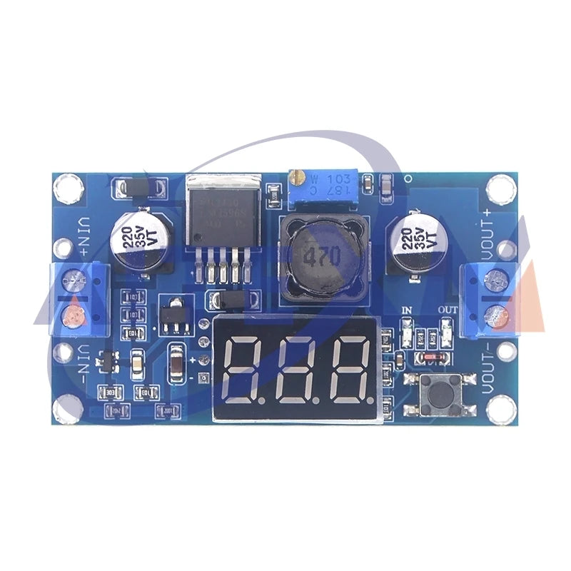 AITEXM LM2596 DC-DC Step Down Converter Voltage Regulator LED Display Voltmeter 4.0-40 -1.3-37V Adapter Adjustable Power Supply