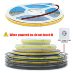 5M 10M 20M 50M/Roll COB Strip AC 220V 240Leds/M IP20 3000K 4000K 6000K Driver Build In Home Decor Flexible Ribbon Rope LED Light