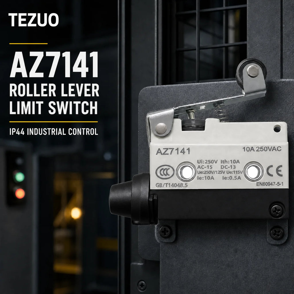 TEZUO AZ7141 IP44 Limit Switch Micro Travel Switch for Industrial Automation