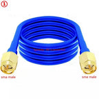 RG402 RG-402 Coaxial Cable SMA To SMA Male Female Connector RPSMA To RPSMA High Frequency Semi Flexible Fast Delivery Brass RF
