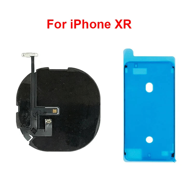 Replacement Wireless Charging Coil NFC Antenna & Volume Flex Cable Compatible with iPhone 8/8P/X/XS/XR/11/12 Mini/Pro Max/SE2