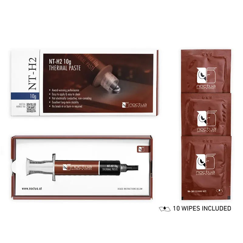 Noctua NT-H2 NT-H1 3.5g 10g Thermal Conductive grease paste For Notebook Graphics CPU Thermal Conductive Grease Chassis Radiator