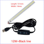 1PCS DC5V Dimming Light Switch Of 2 Meters With LED Chips 5730 SMD LED Lamp 1W 2W 3W 4W 5W 10W LED Light Beads White Warm White