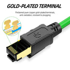 BYXGD Cat5e SFTP Drag Chain Cable 22AWG Double Shielded High Flexible RJ45 Cable IP67 Waterproof For PLC Robotic Arm Automation