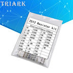 330/660/1650pcs 33values 0402 0603 0805 1206 1210 2512 SMD Chip Resistor Kit 1R~1M 10R 100R 220R 1K 10K 100K 680K sample pack