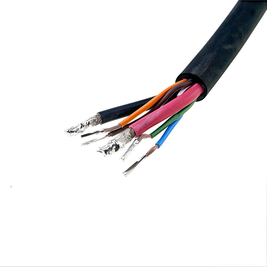Waterproof Magnetic Circular Connector 18A 24V Male Female 4+2 Pin DC Power Charger Military-grade 12AWG Wire Threaded Gold Plat