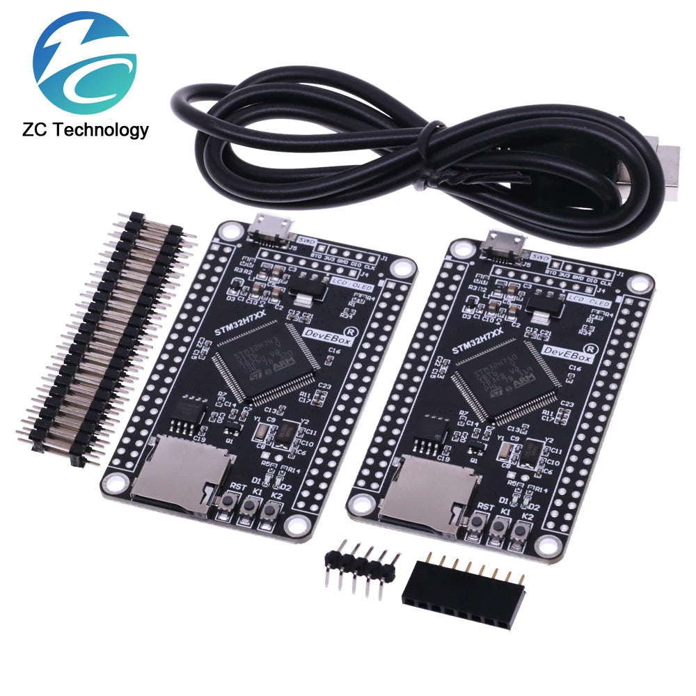 STM32H750VBT6 STM32H743VIT6 STM32H7 Development Board STM32 System Board M7 Core Board TFT Interface with USB Cable