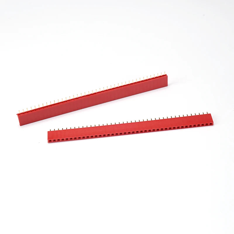 10PCS 1x40 Pin Female Header Strip 2.54mm Pitch Single Row Straight Socket for PCB  40p 40 Pin Connector