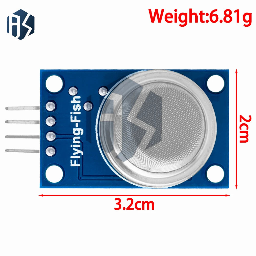MQ Series Gas Detection Sensor Module Kit - Includes MQ-2, MQ-3, MQ-4, MQ-5, MQ-6, MQ-7, MQ-8, MQ-9, and MQ-135 for Gas Sensing