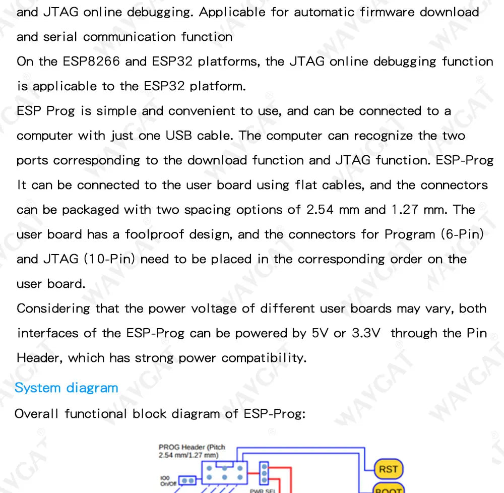 ESP32 ESP-Prog Development Board JTAG Debug Program Downloader Module Debugging Tool For ESP8266 ESP32 Original With Cable