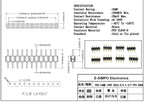 10pcs 2.54mm  L7.43mm Round Female Header Socket Single Row RA 1x40Pin Horizontal SMT Gold Round Hole Socket 0.1" Hole Male Pin
