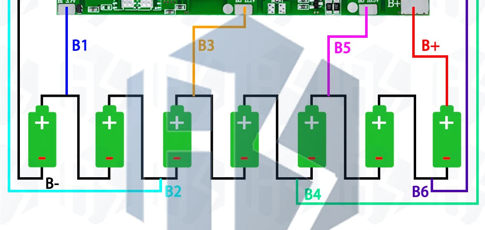 1~5PCS BMS 7S 24V 10A 15A 20A 30A Li-ion 18650 Battery Charge Board With Balance Function Short Circuit / Temperature Protection