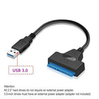USB 3.0 to SATA 22 Pin Cable Sata To USB 3.0 Adapter Converter Support 2.5/3.5 Inch External HDD SSD Hard Drive Sata