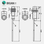 BXUAN CR18 Capacitive Liquid Level Sensor NPN PNP NO NC Level Proximity Switch 220V