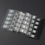 60pcs/240pcs Micro USB Connector Kit 12/24 Models USB Port/Tail Plug for MP3/4/5 DIY SMD DIP Socket Set USB Connectors Set